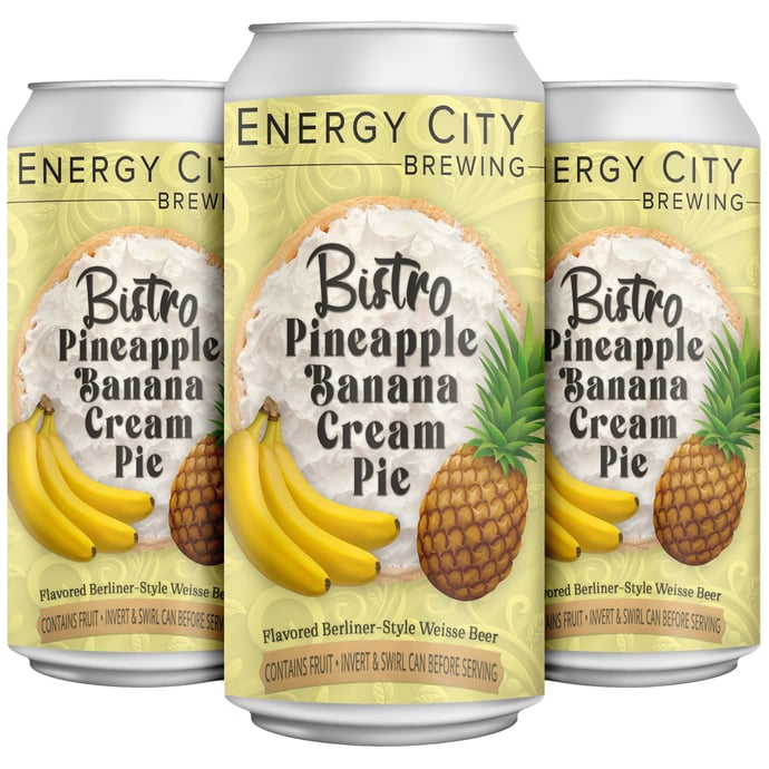 Energy City Bistro Pineapple Banana Cream Pie