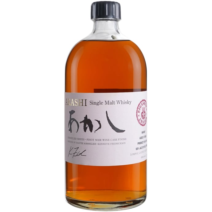 Akashi White Oak Single Malt Sommelier Series # 2 Finished in Central Coast Pinot Noir Barrels