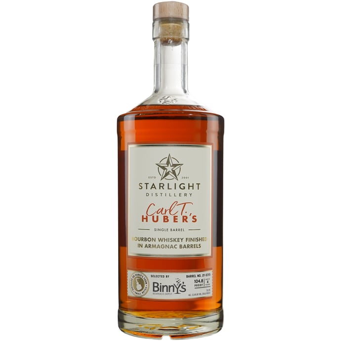 Huber's Starlight Distillery Bourbon Finished in Armagnac Barrel # 21-2315 Binny's Handpicked