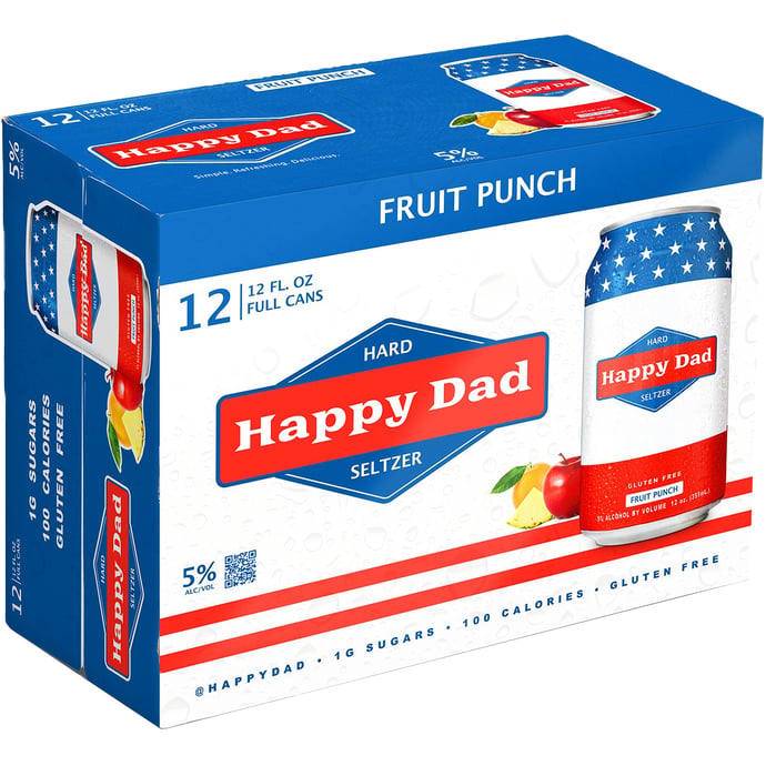 Happy Dad Fruit Punch Hard Seltzer
