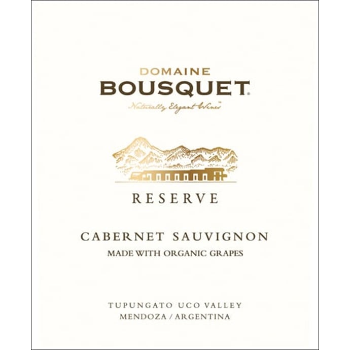 Domaine Jean Bousquet Cabernet Sauvignon Tupungato Reserve 2020
