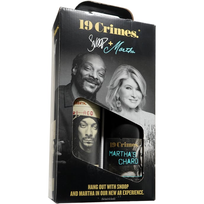19 Crimes Snoop Doog Martha Stewart 2 Bottle Gift Set