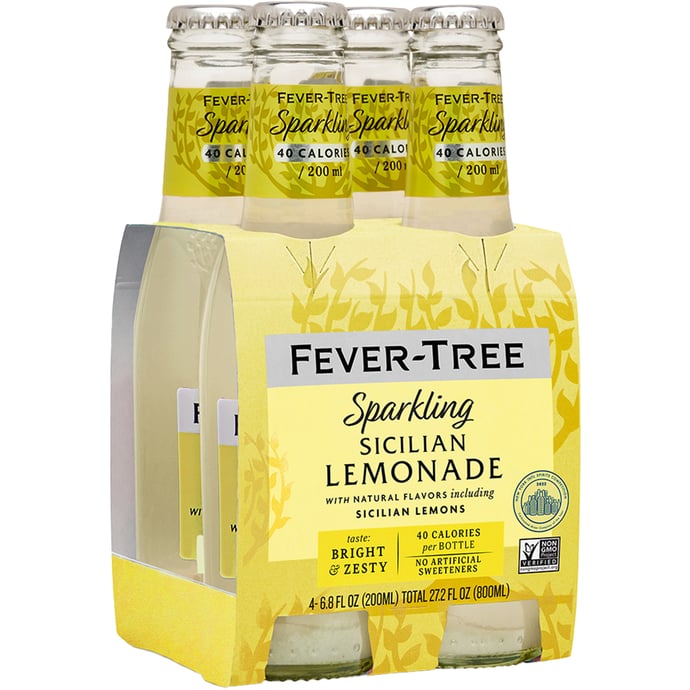 Fever Tree Sicilian Lemonade 4 Pack Bottles