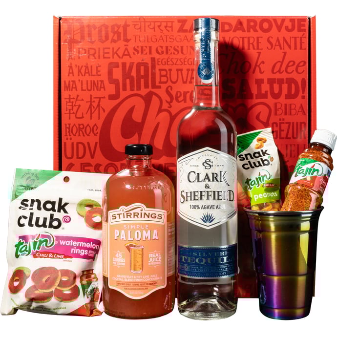 Clark & Sheffield Tequila Gift Box with Stirrings Paloma Mix
