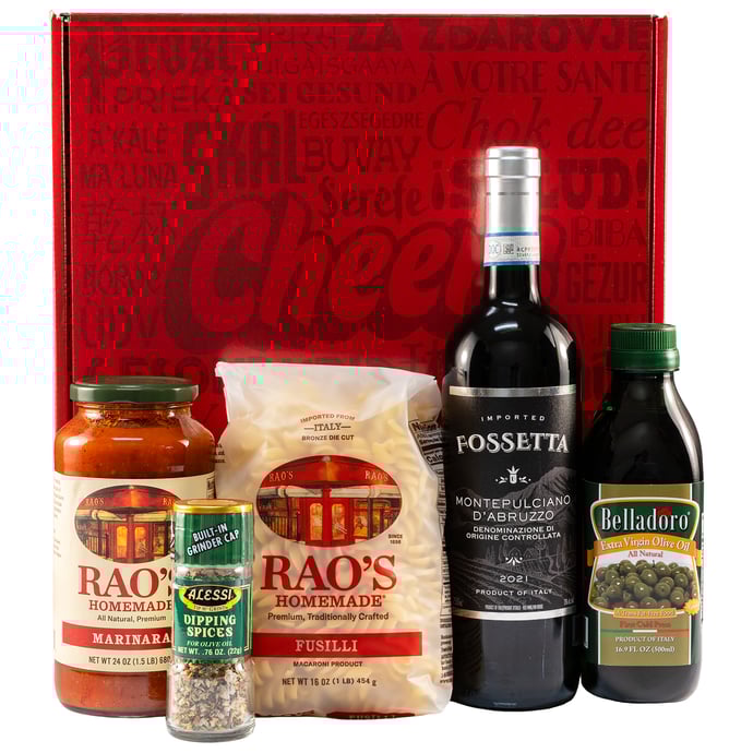 Fossetta Italian Night Gift Box with Rao's Pasta and Sauce