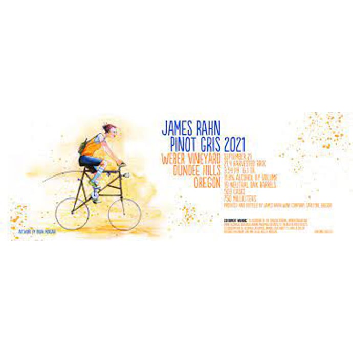 James Rahn Pinot Gris Weber Vineyard Natural 2021