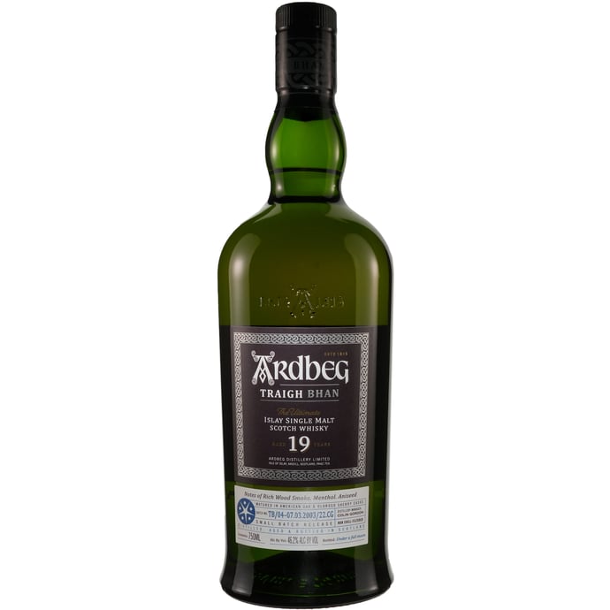 Ardbeg Traigh Bhan 19 year old Islay Single Malt Batch # 4 Limited Release 2022