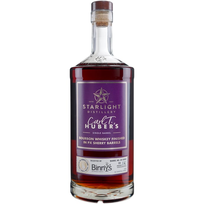 Huber's Starlight Distillery Bourbon Finished in PX Sherry Barrique # 22-2060 Binny's Handpicked