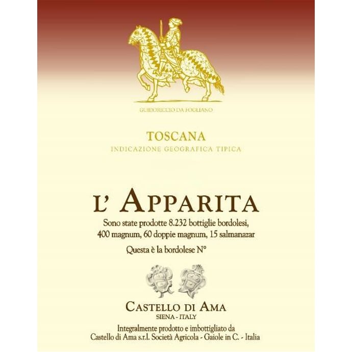 Castello di Ama L'Apparita Toscana Rosso 2018
