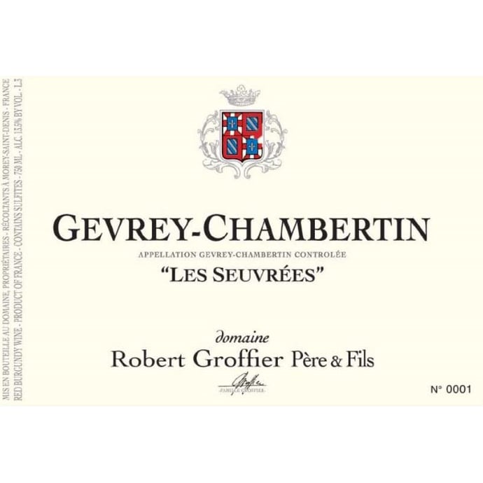 Domaine Robert Groffier Gevrey Chambertin Les Seuvrees 2018