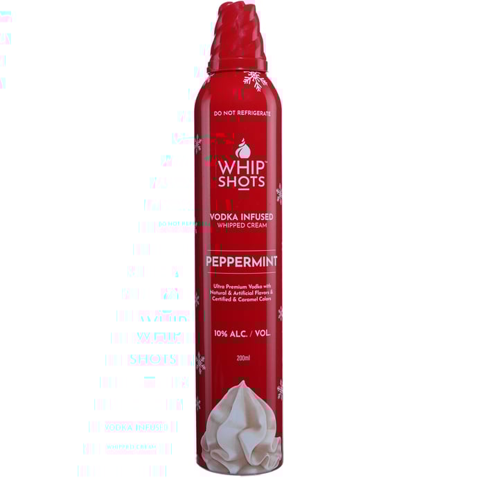 Whip Shots Peppermint Vodka Infused Whipped Cream