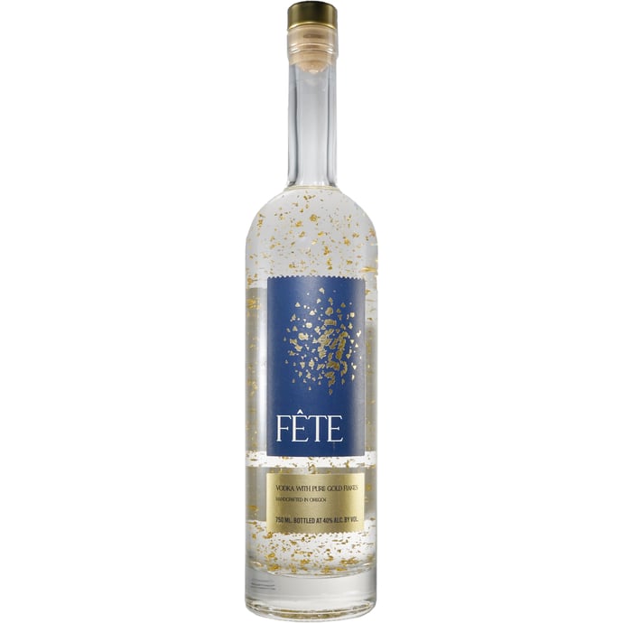 Elixir Spirits Fete Vodka with Gold Flakes