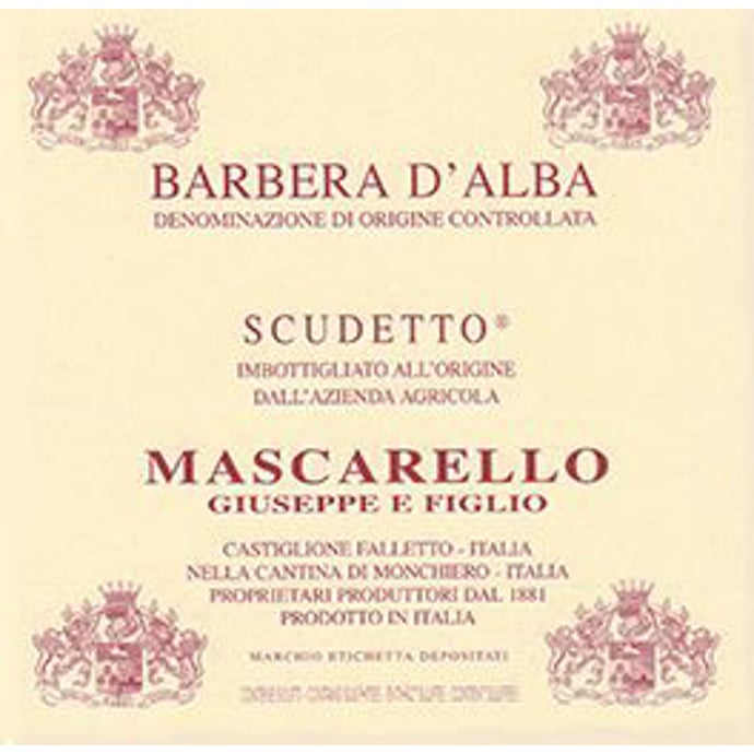 Giuseppe Mascarello Barbera d'Alba Scudetto 2019