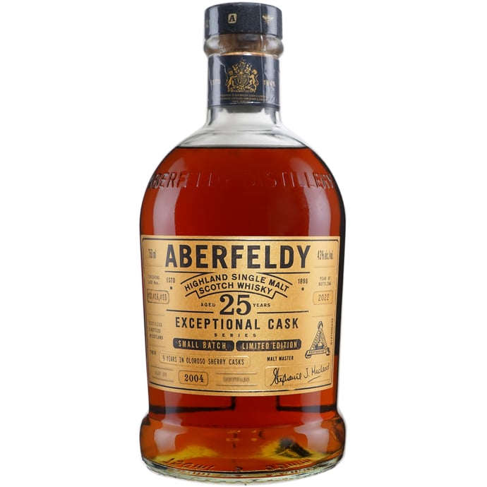 Aberfeldy 25 year old Oloroso Cask Finish Exceptional Cask Series