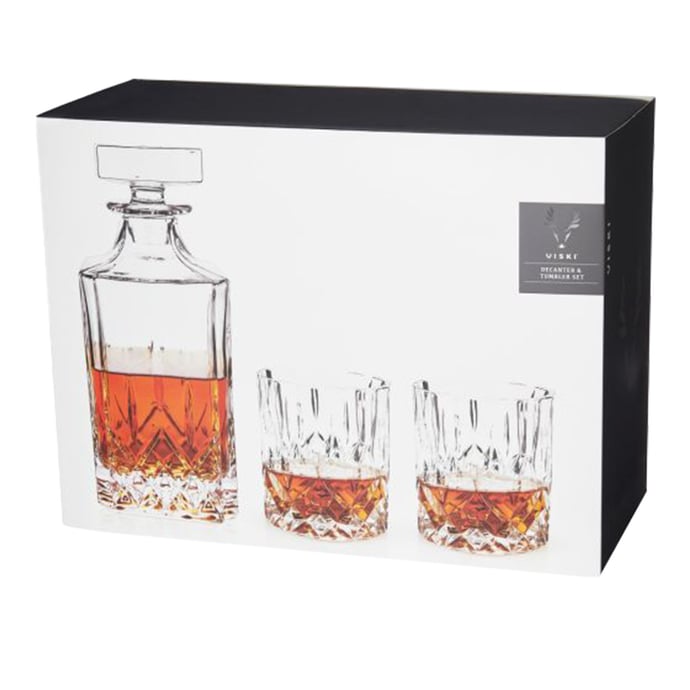 Viski Admiral Decanter and Tumbler Set