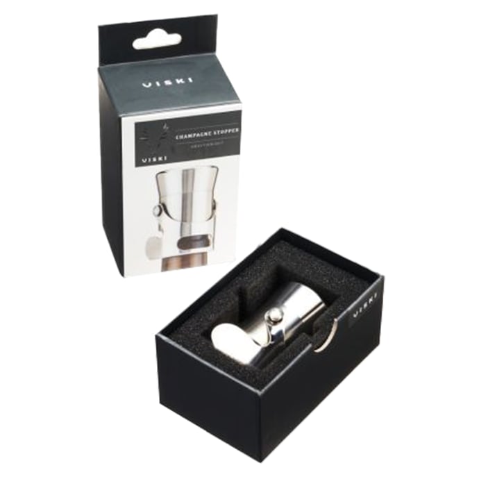 Viski Stainless Steel Heavyweight Champagne Stopper
