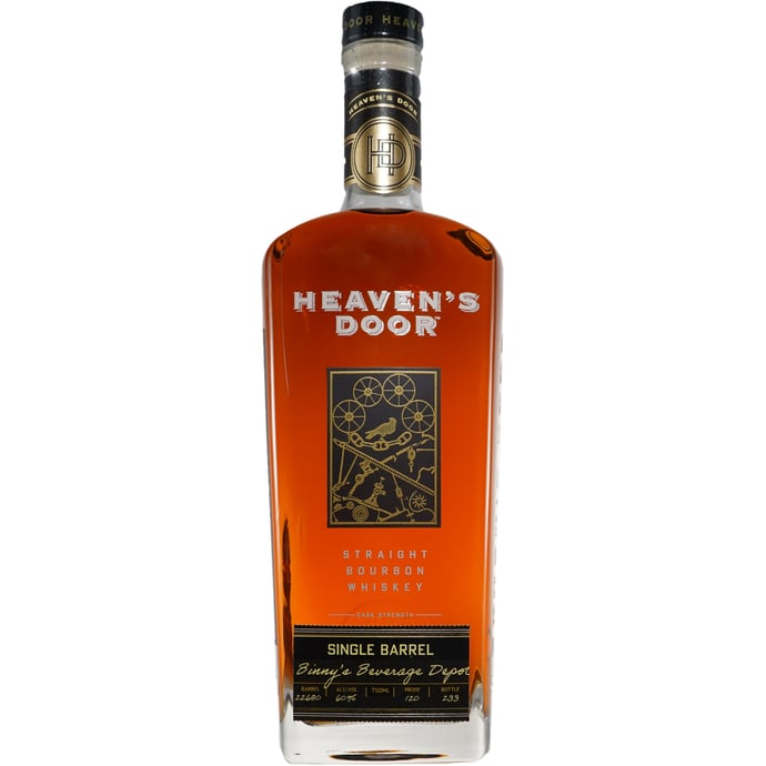 Heaven's Door Bourbon Cask Strength Single Barrel # 22680 TDG Binny's Handpicked