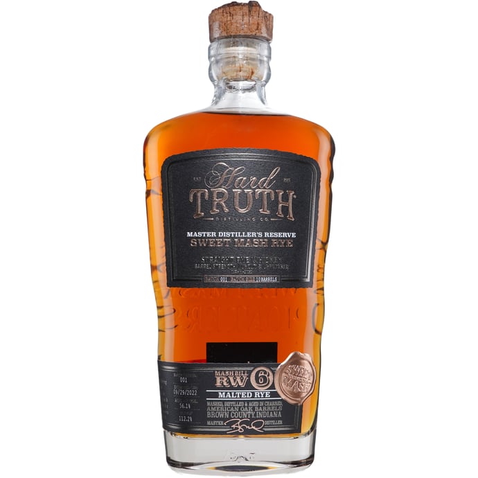 Hard Truth Master Distiller's Reserve Sweet Mash Rye RW6 Malted Rye