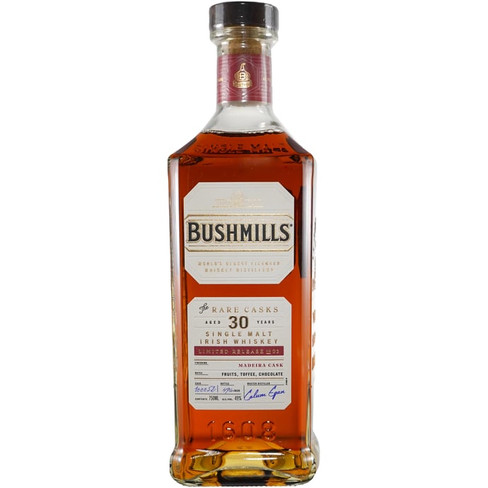 Bushmills 30 year old Single Malt from Madeira Cask The Rare Cask Series 03