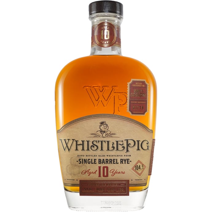 WhistlePig 10 year old Rye Single Barrel # 81719 Chicharron Binny's Handpicked