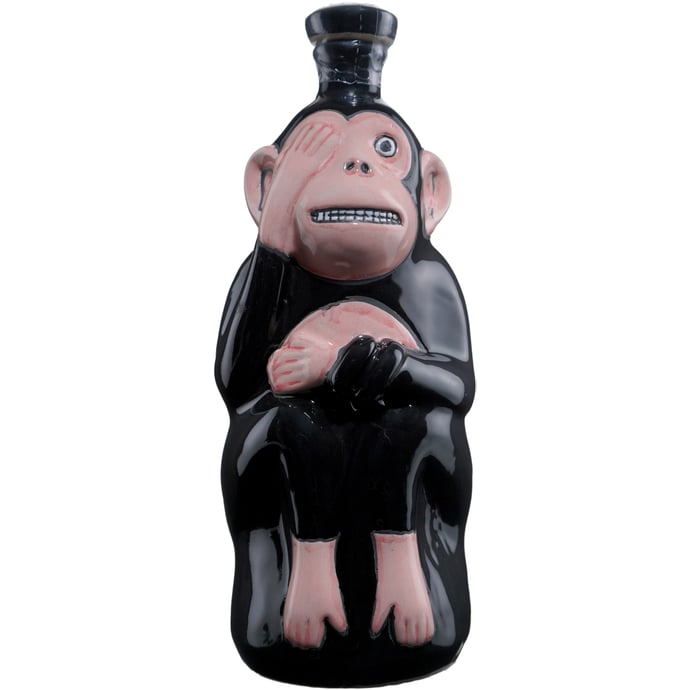 Bacanora Joven Santo Prohibido "See No Evil" Ceramic Decanter