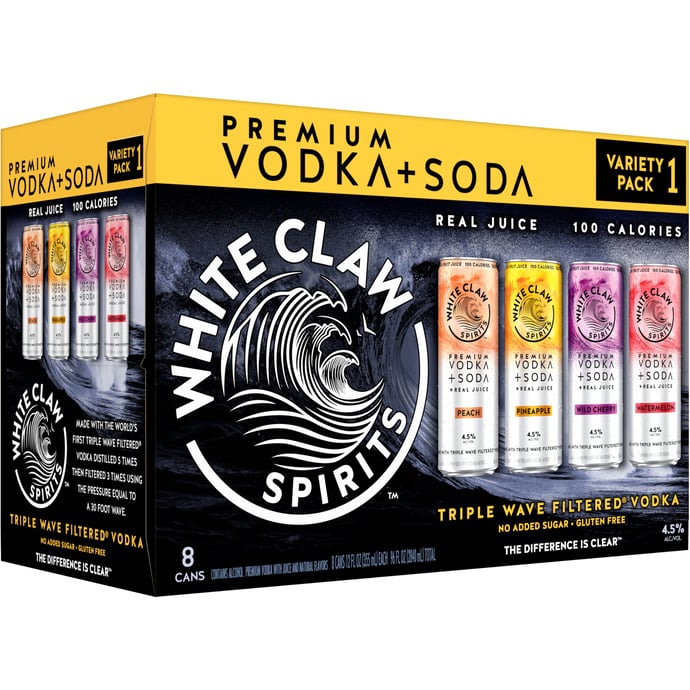 White Claw Vodka Soda Variety Pack