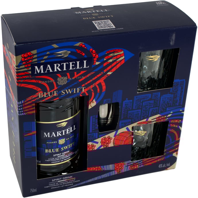 Martell Blue Swift Gift Set
