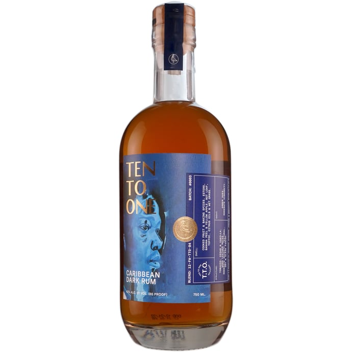 Ten to One Black History Month Artisit's Edition Limited Release Caribbean Dark Rum 2023