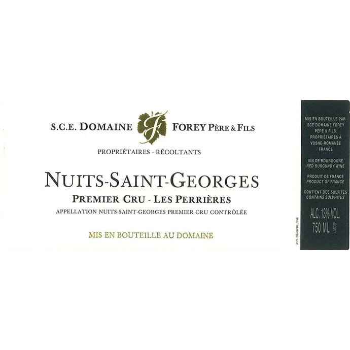 Domaine Forey Pere et Fils Nuits Saint Georges Les Perrieres 2020