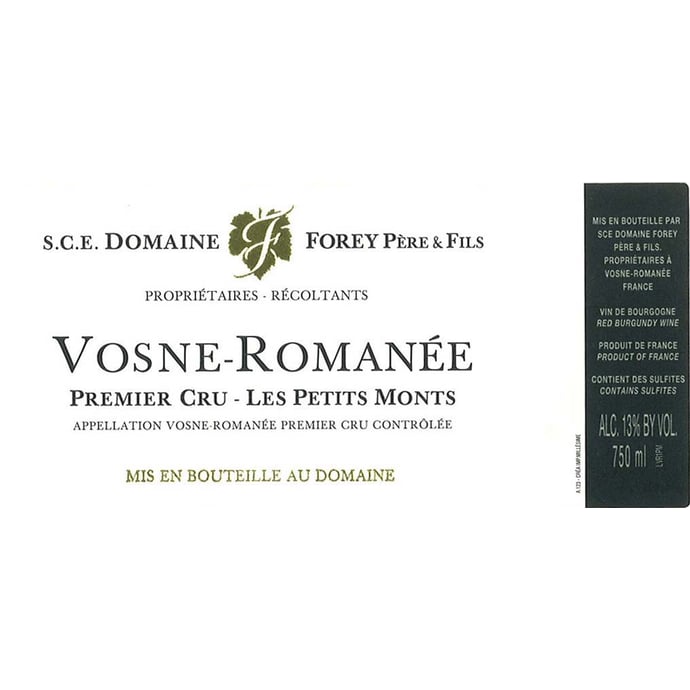 Domaine Forey Pere et Fils Vosne Romanee Petits Monts 2020