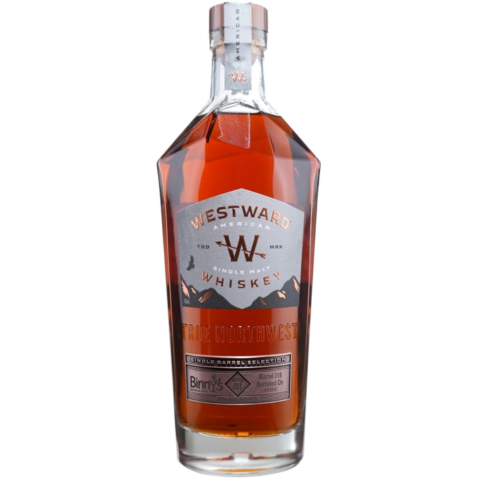Westward Oregon Single Malt Single Barrel # 318 Binny's Handpicked