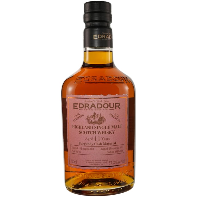 Edradour Straight From the Cask 11 year old ex Burgundy Cask Aged Highland Malt 2011