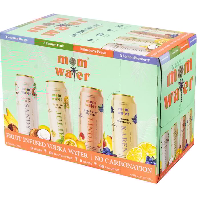 Mom Water Mom Squad Variety 8 Pack Cans