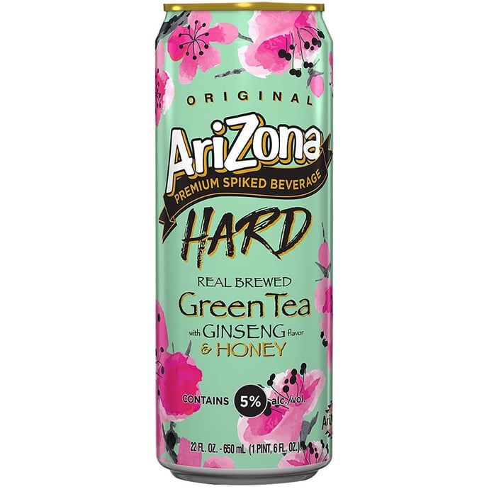 AriZona Hard Green Tea 22 oz Can