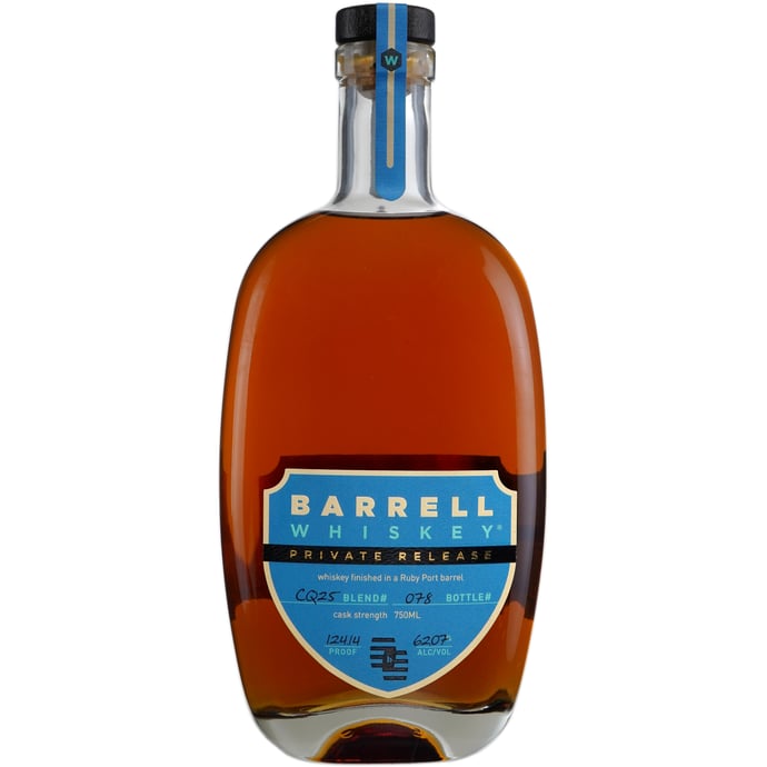 Barrell Private Release Whiskey Ruby Port Cask Finished Single Barrel # CQ25 Binny's Handpicked