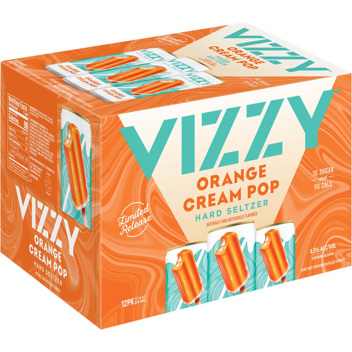 Vizzy Hard Seltzer Orange Cream Pop