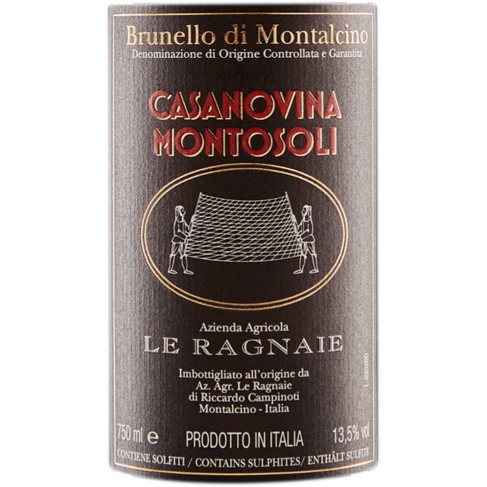 Le Ragnaie Brunello di Montalcino Casanovina Montosoli 2018