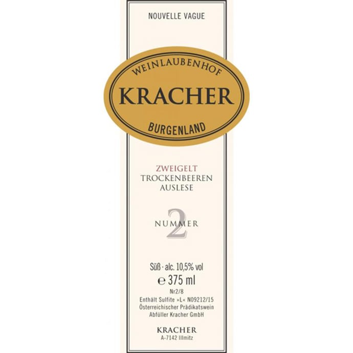 Kracher Trockenbeerenauslese Grand Cuvee No 5 2018 Half Bottle