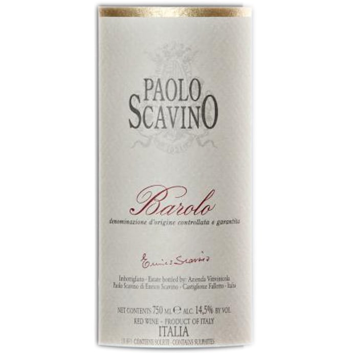 Paolo Scavino Barolo 2019 Half Bottle