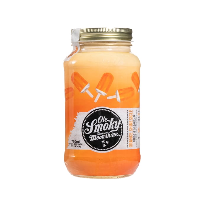 Ole Smoky Shinesicle Orange Cream Moonshine 750 ml Bottle - Technical View