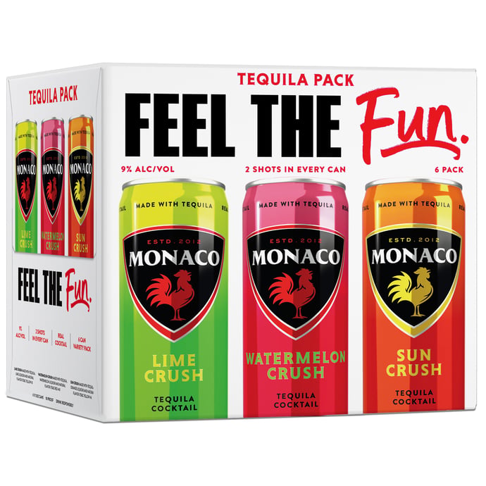 Monaco Tequila Variety Pack 6 Pack Cans