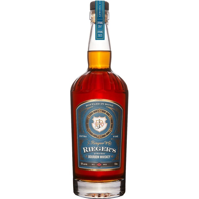 J. Rieger & Co. Straight Bourbon Bottled in Bond Distilled at J. Rieger