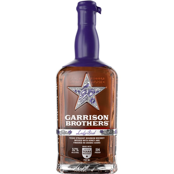 Garrison Brothers Lady Bird Texas Straight Bourbon With Honey Finished in Cognac Cask Limited Release