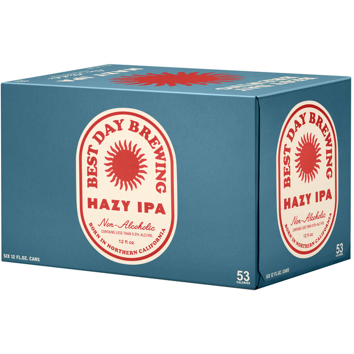 Best Day Brewing Hazy IPA Non-Alcoholic