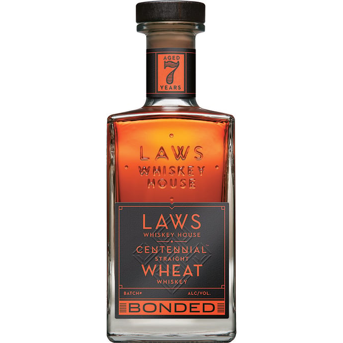 Laws Whiskey House 7 year old Centennial Straight Wheat Whiskey Bottled in Bond