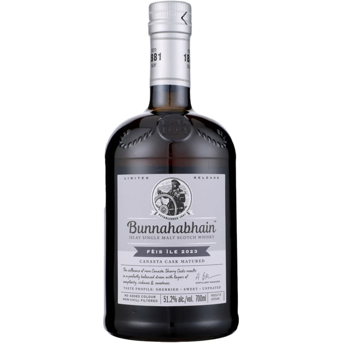 Bunnahabhain Canasta Sherry Cask Aged Feis Ile Bottling 2023