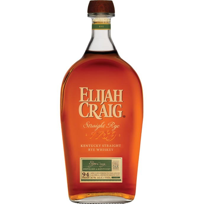 Elijah Craig Straight Rye Whiskey