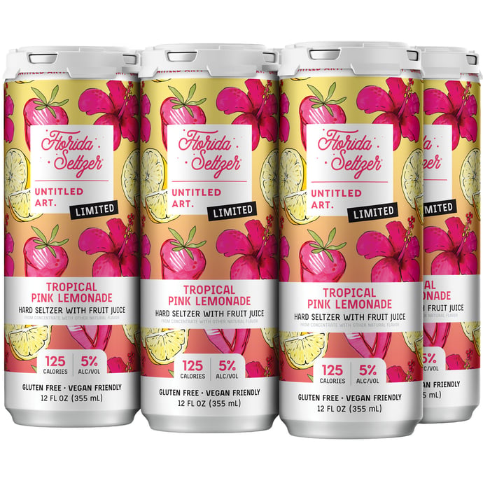 Untitled Art Florida Seltzer Tropical Pink Lemonade