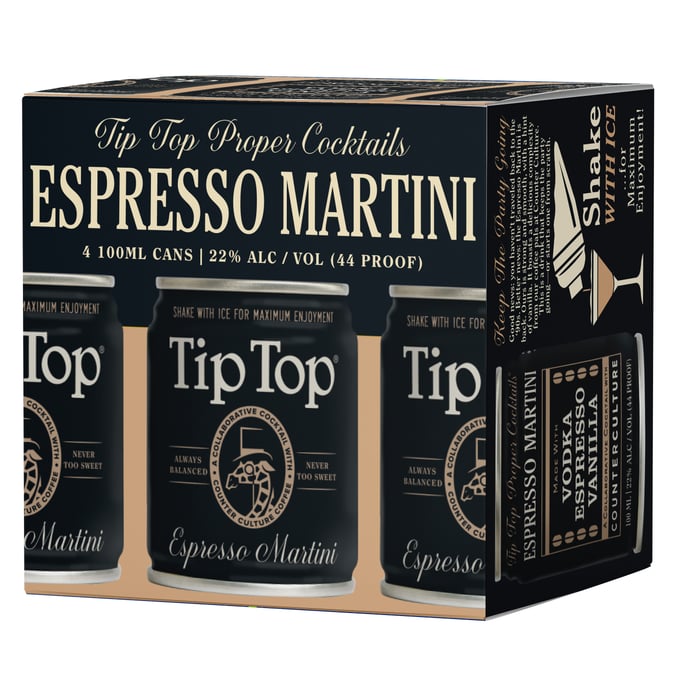 Tip Top Espresso Martini 4pk