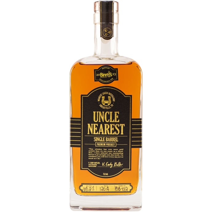 Uncle Nearest Tennessee Whiskey Single Barrel # PSB-012 Binny's Handpicked